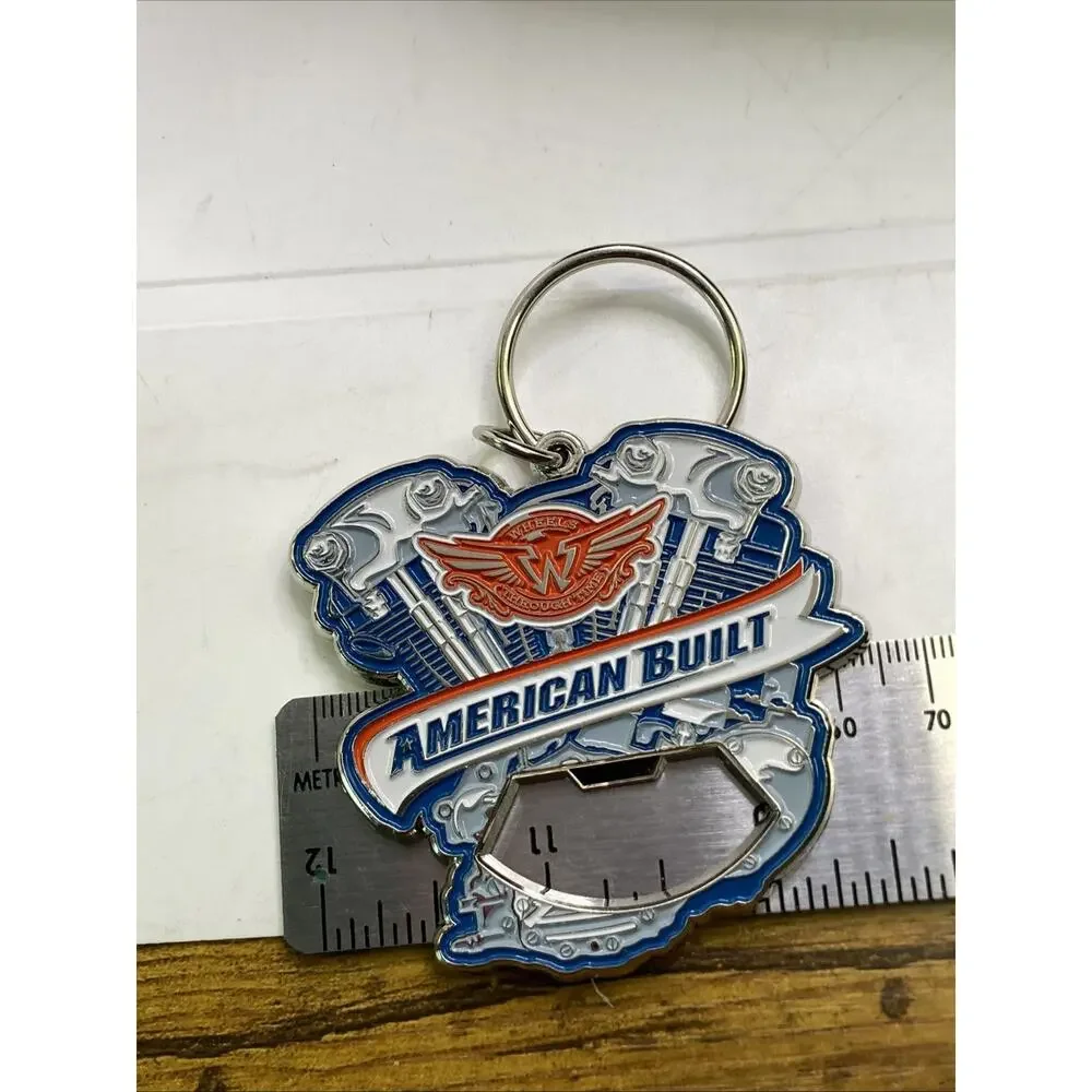 Vintage Wheels Through Time Musuem Keychain Auto Keychain